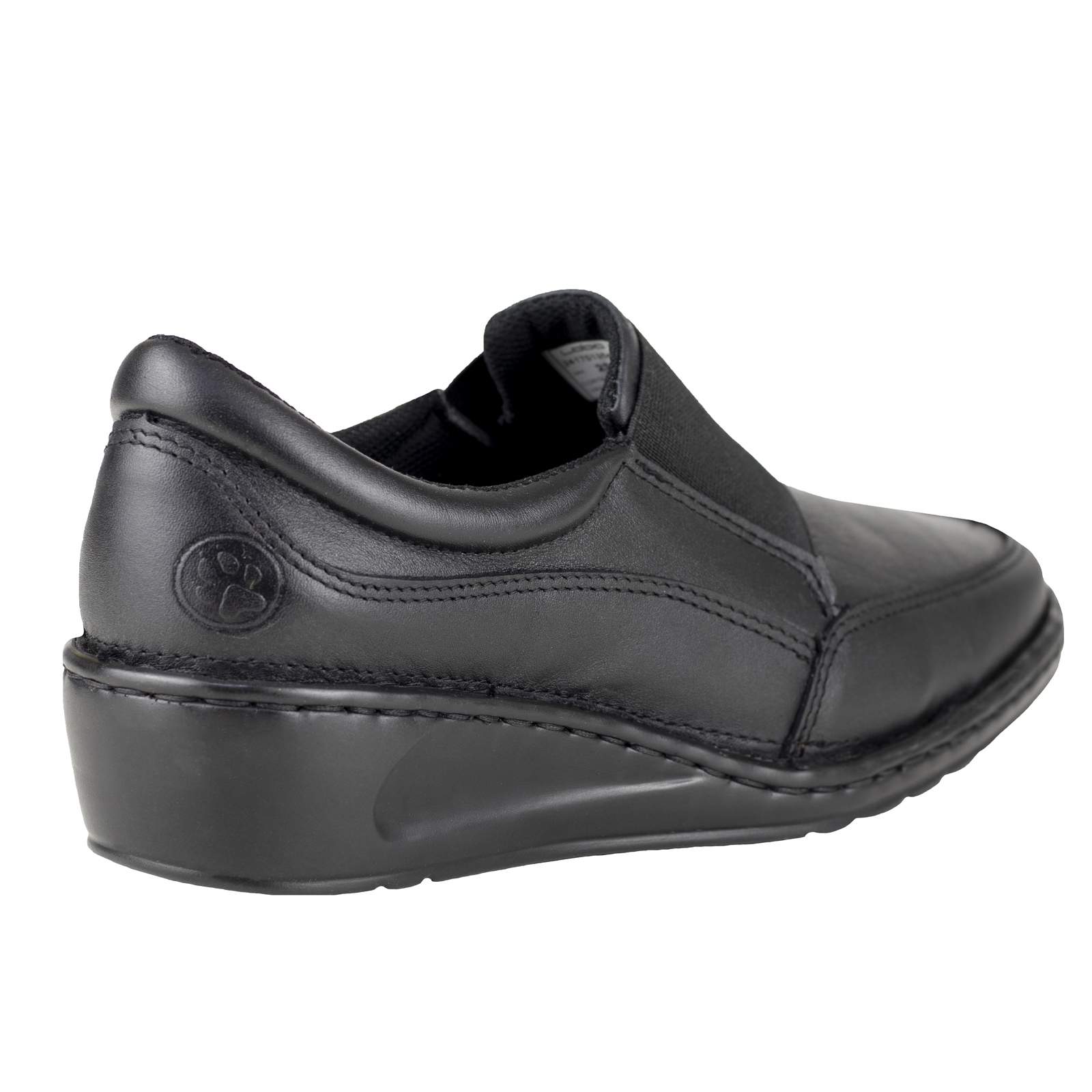Zapato Negro Mujer Tacon Lobo Solo Semi Vestir 4841 Confort.