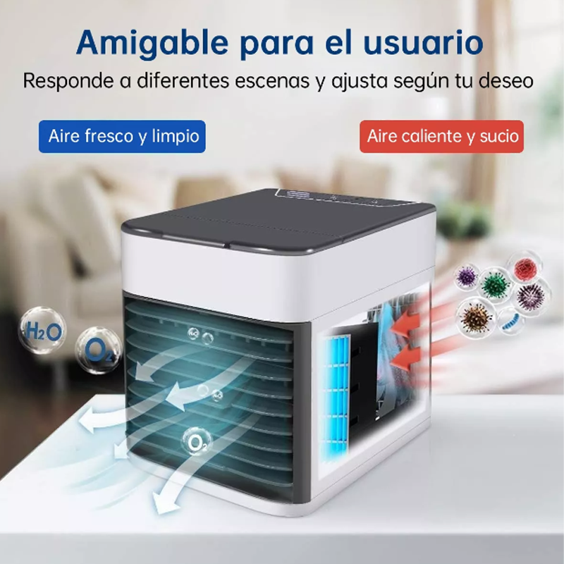 Mini Portátil Usb Pequeño Aire Enfriador De Aire Acondiciona Color Blanco