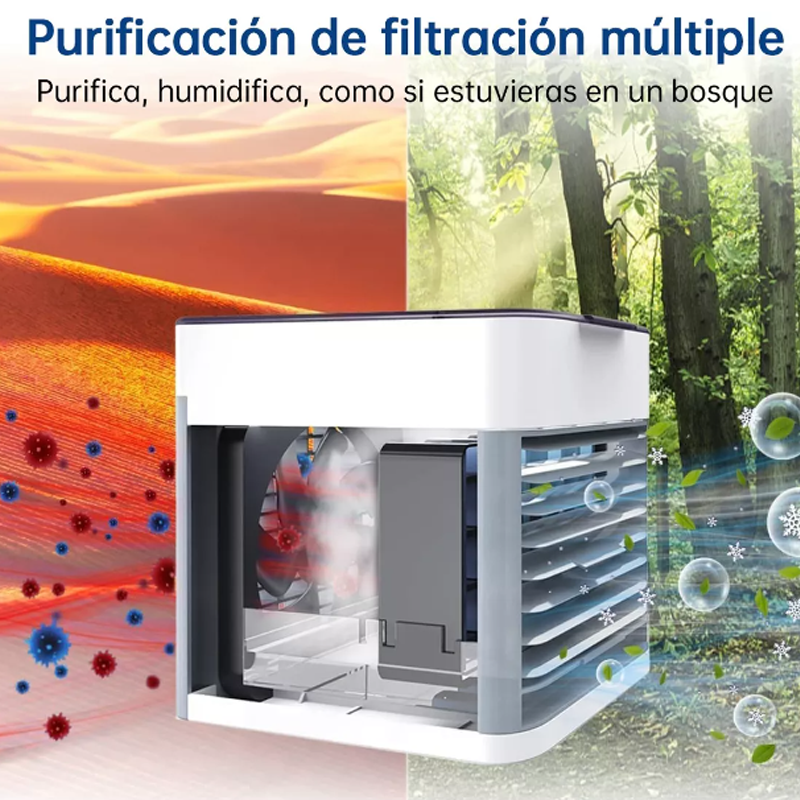 Mini Portátil Usb Pequeño Aire Enfriador De Aire Acondiciona Color Blanco