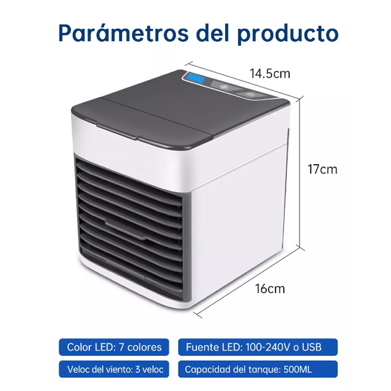 Mini Portátil Usb Pequeño Aire Enfriador De Aire Acondiciona Color Blanco
