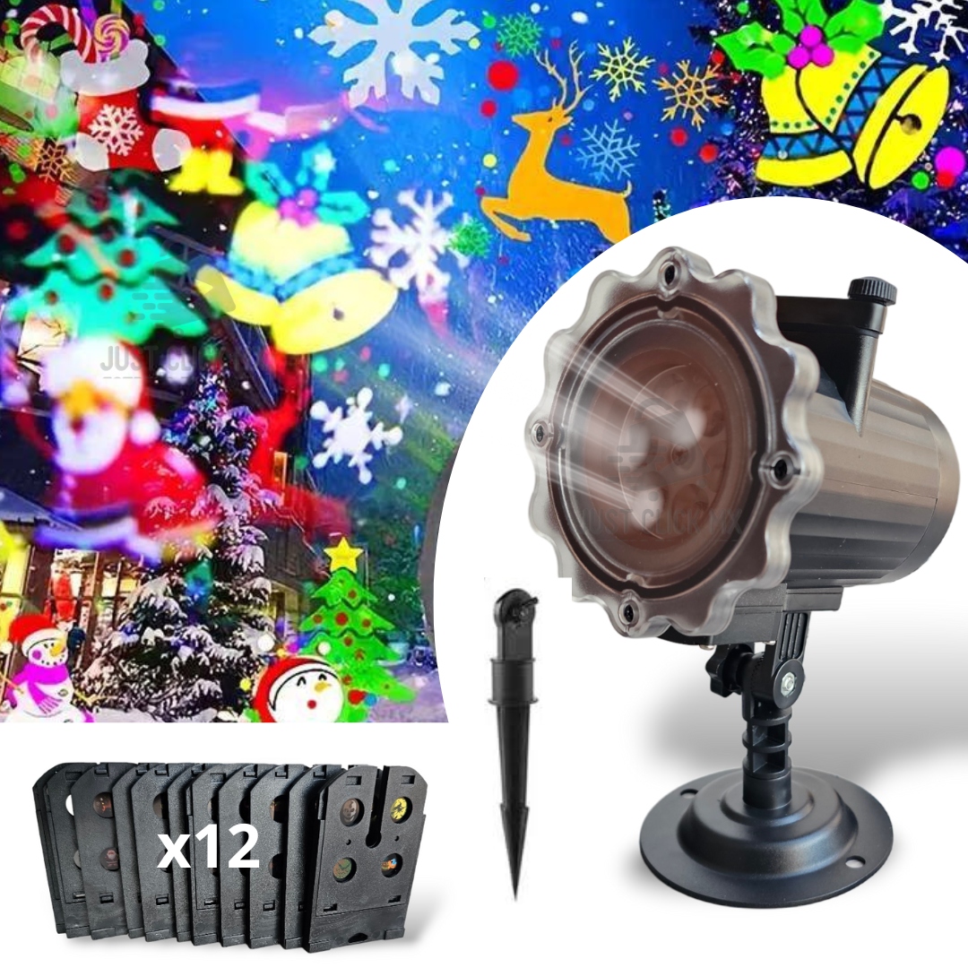 Proyector LED 12 Modos Fiestas de Temporada