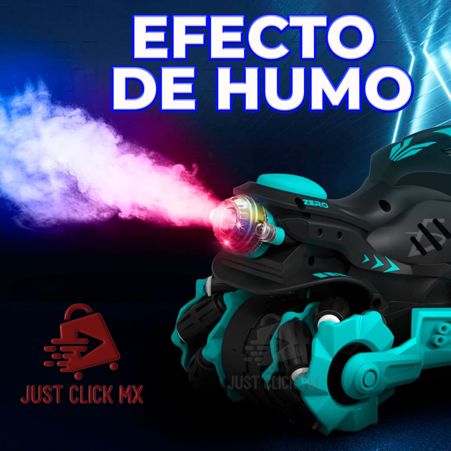 Moto Futurista a Control Remoto Lanza Humo.
