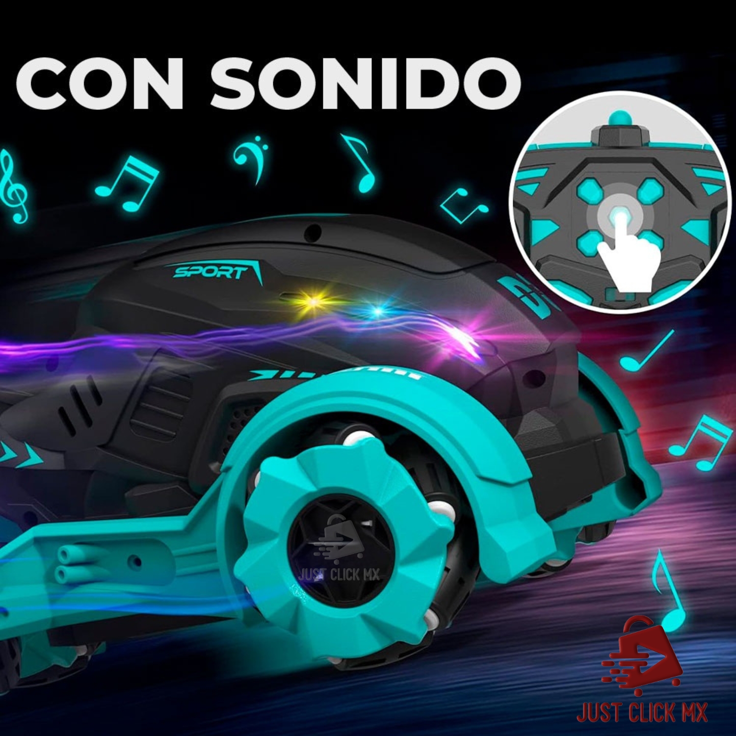 Moto Futurista a Control Remoto Lanza Humo.