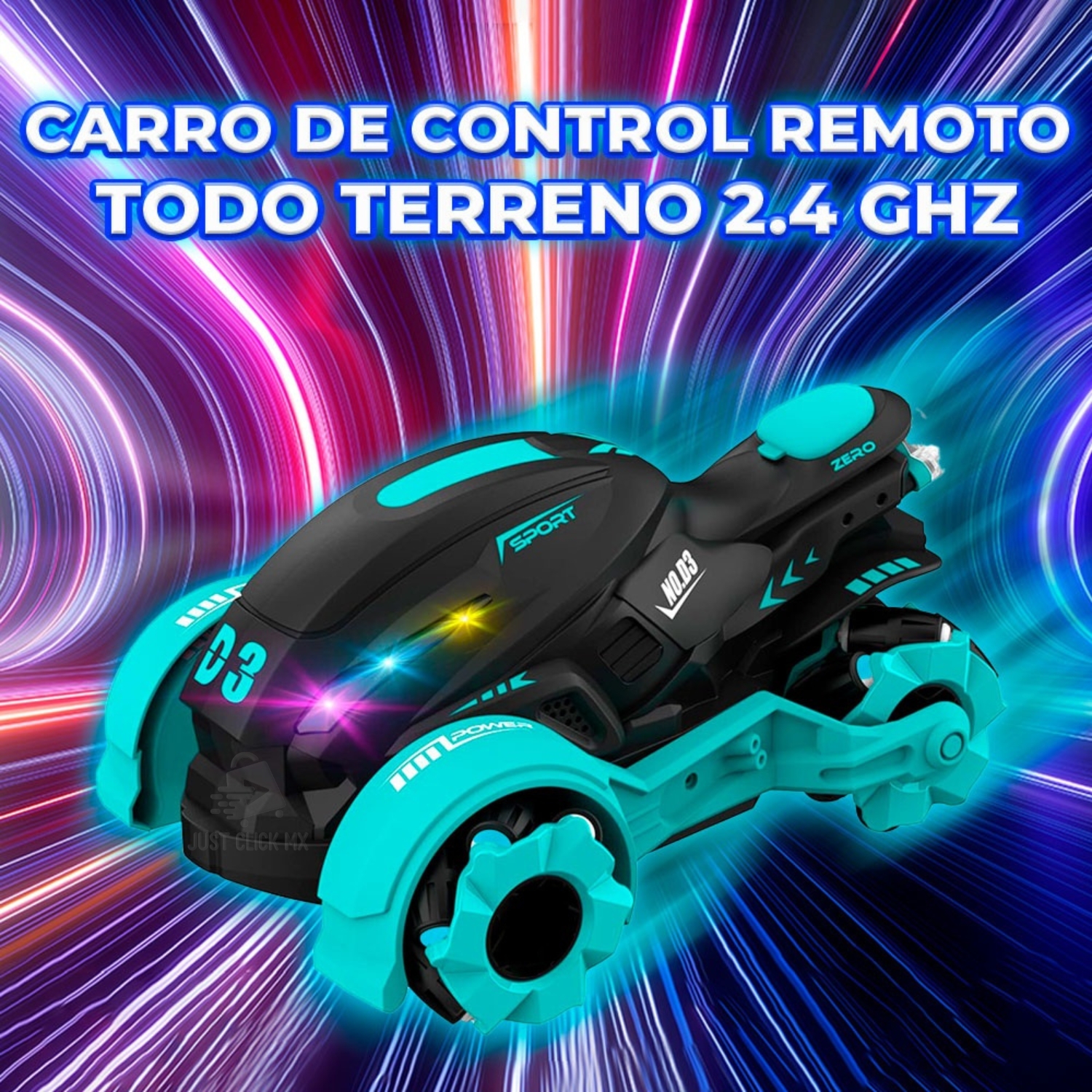 Moto Futurista a Control Remoto Lanza Humo.