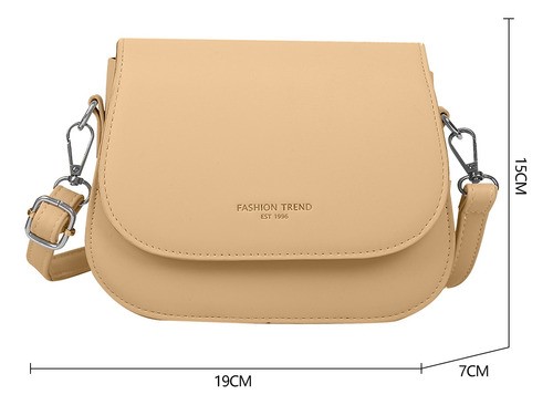 Bolsas Mujer Hombro Bandolera Cosmetiquera Cuero Sintetico CAQUI