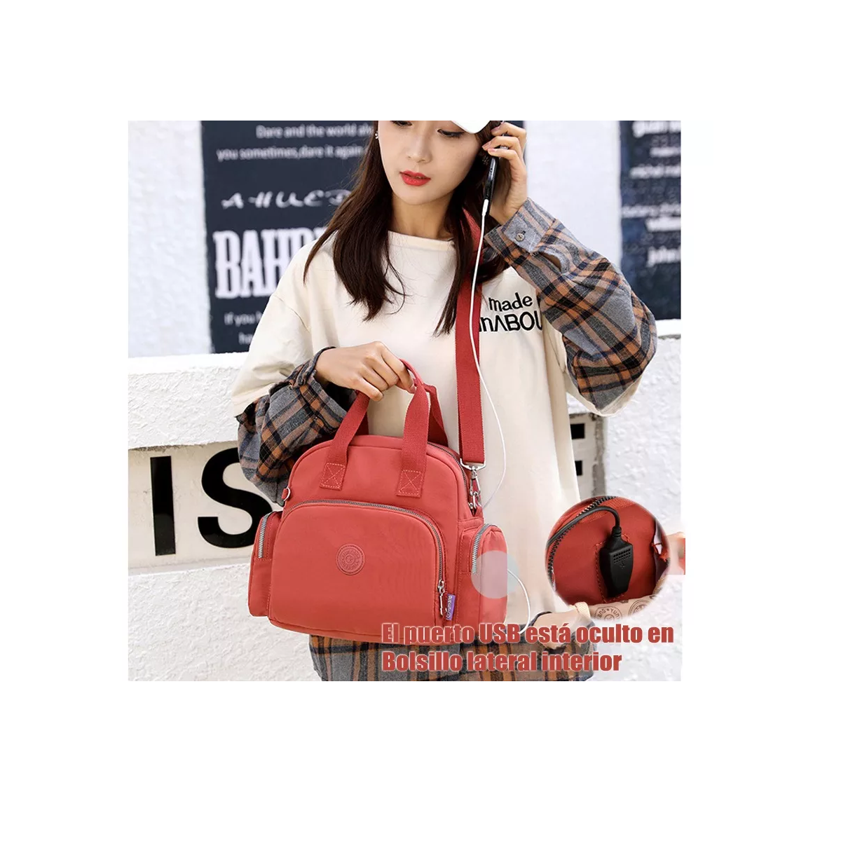 Mochila De Moda Para Mujer Bolsas De Hombro Bolsa Informal