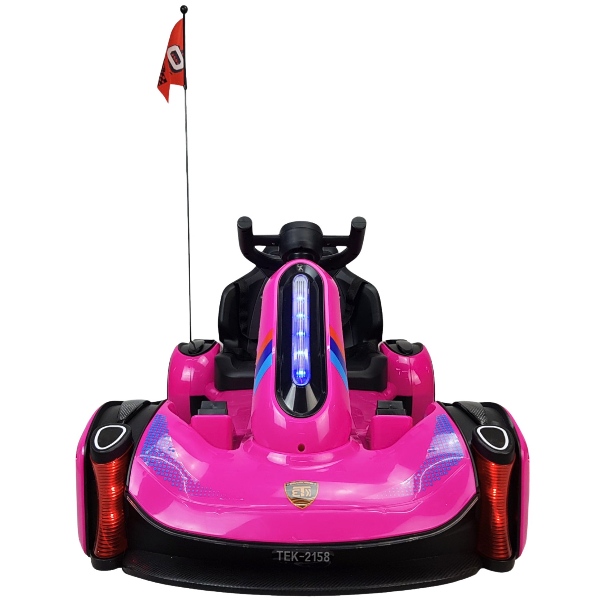 Go Kart Montable Electrico Control Remoto Luz y Sonido 12V - ROSA.