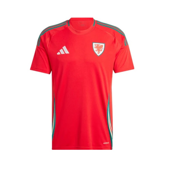 Nuevo! Jersey Gales Eurocopa 2024/2025 Titular Local Roja Talla S.