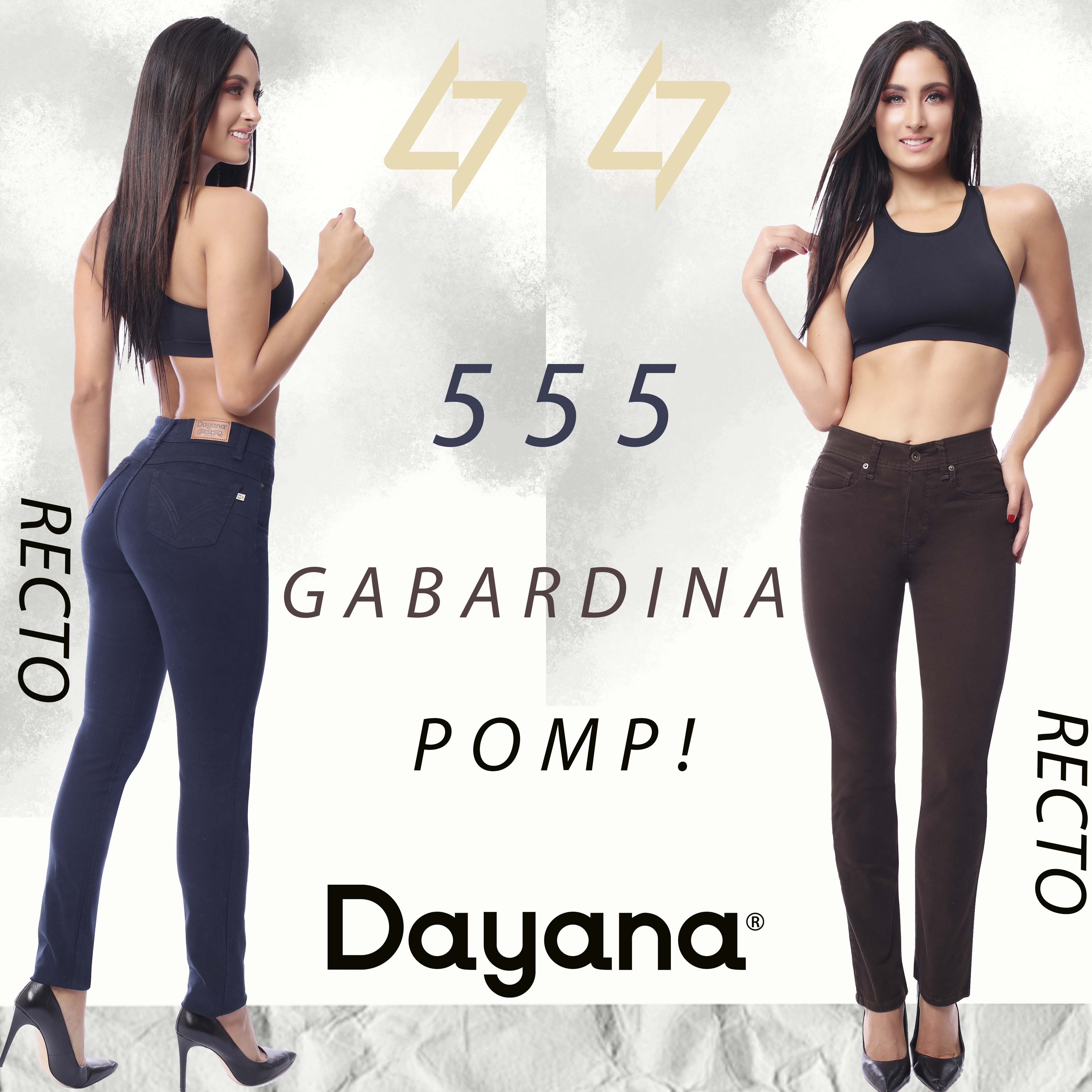 Jeans De Moda Dama Dayana 555 Pomp! Gabardina Recto.