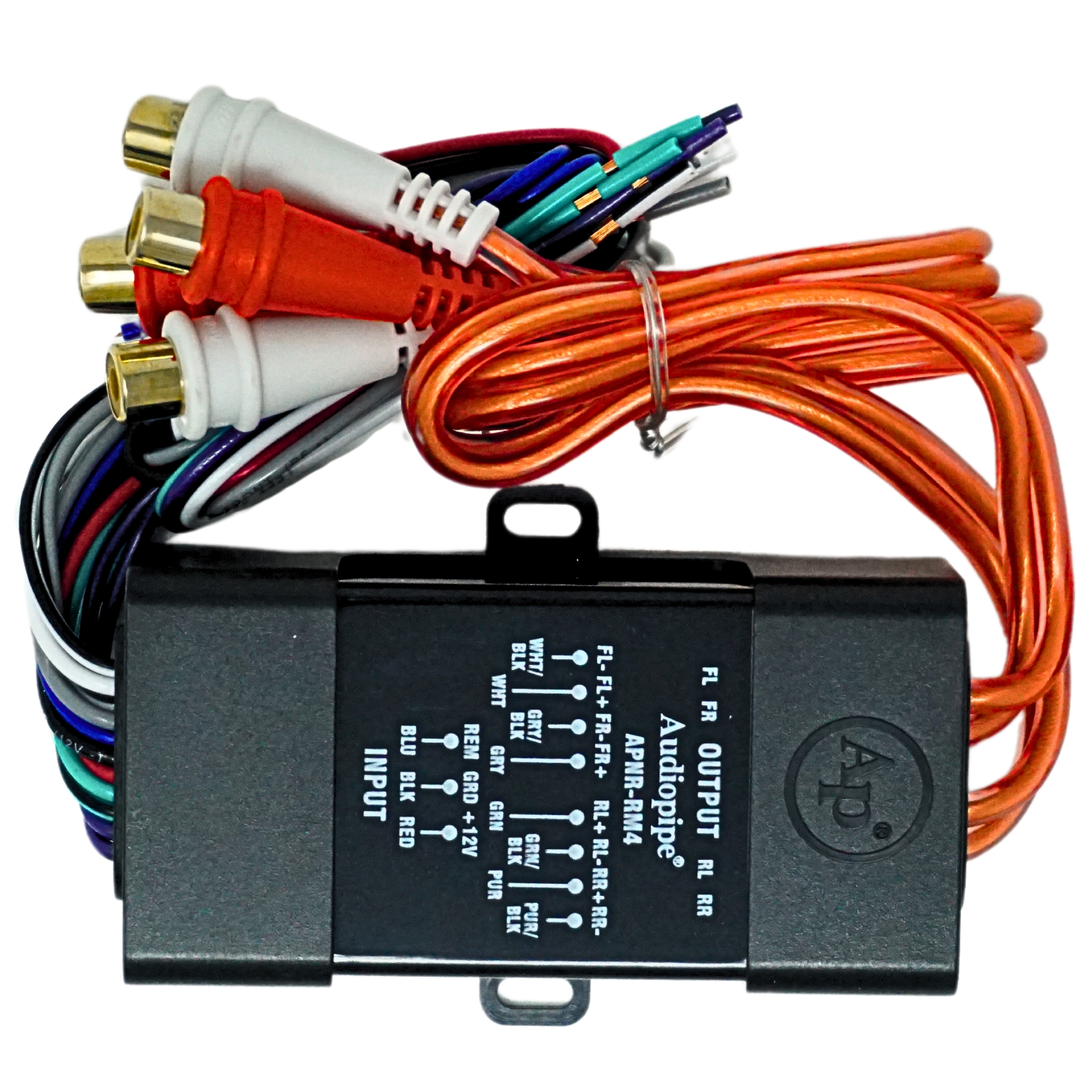 Adaptador de Impedancia Audiopipe APNR-RM4 - 4 RCA, 25 Watts.