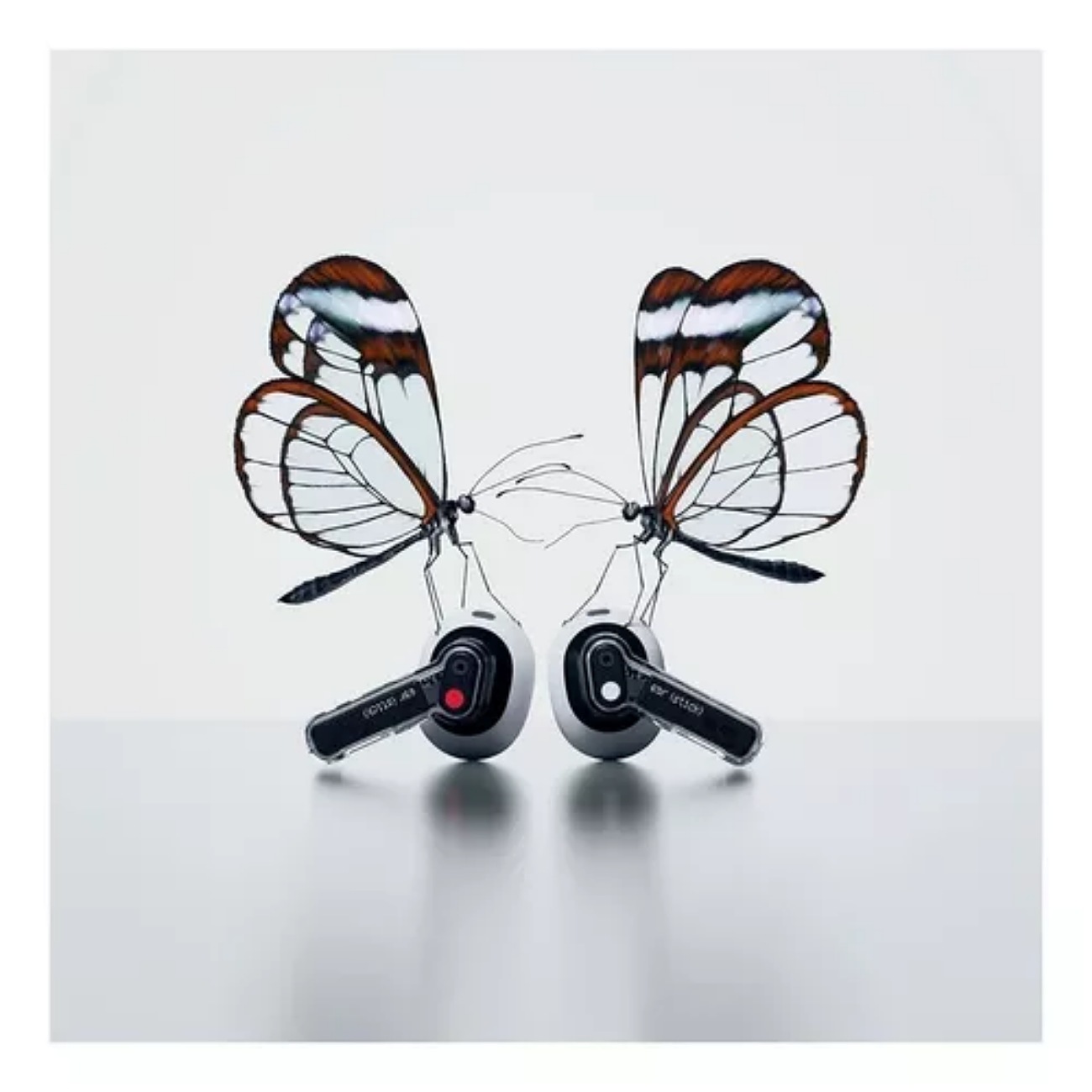 Audífonos in-ear gamer inalámbricos Nothing Ear (stick) blanco con luz LED