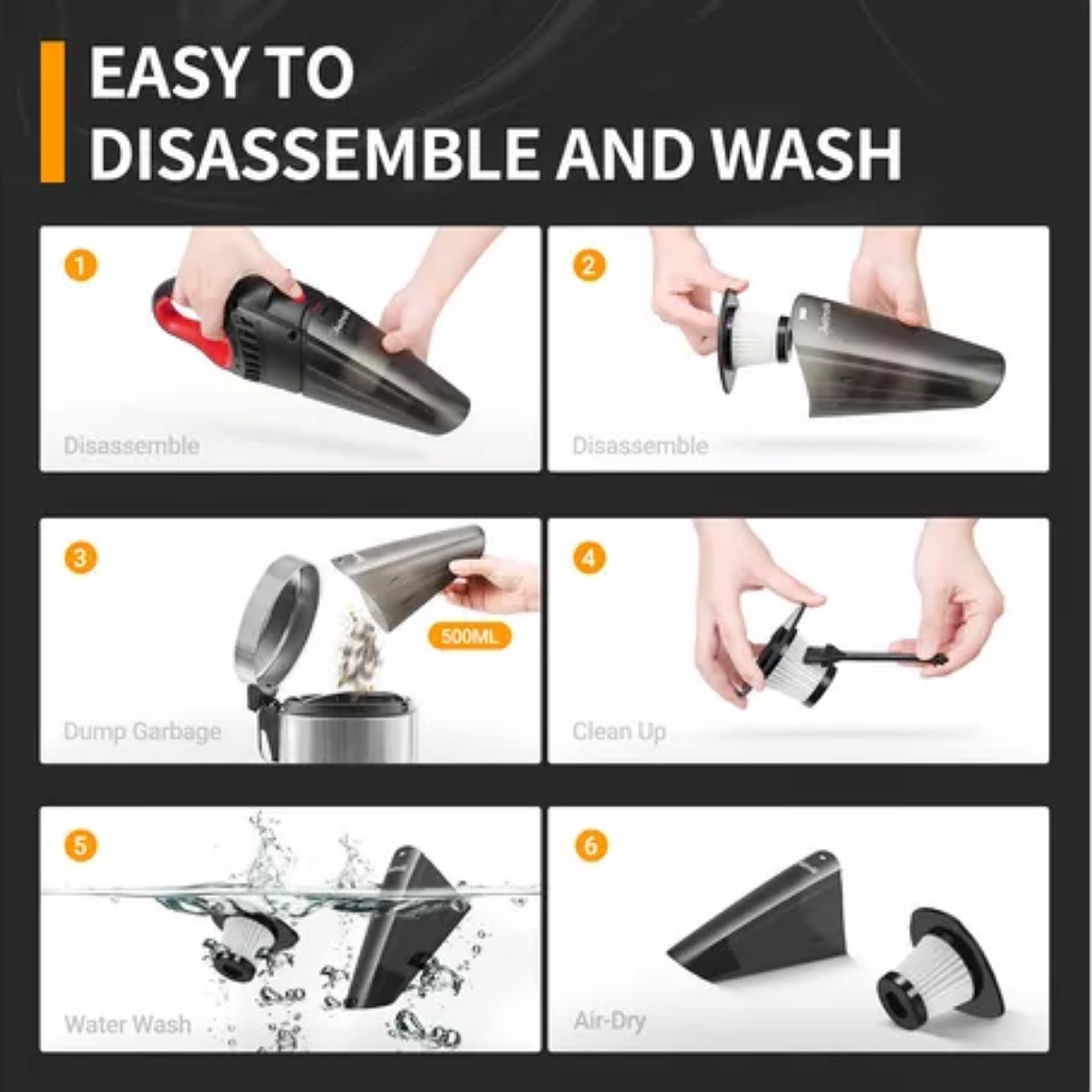 Astro AI AHVCJY801OR 560mL rojo y negro 12V 80 Hz