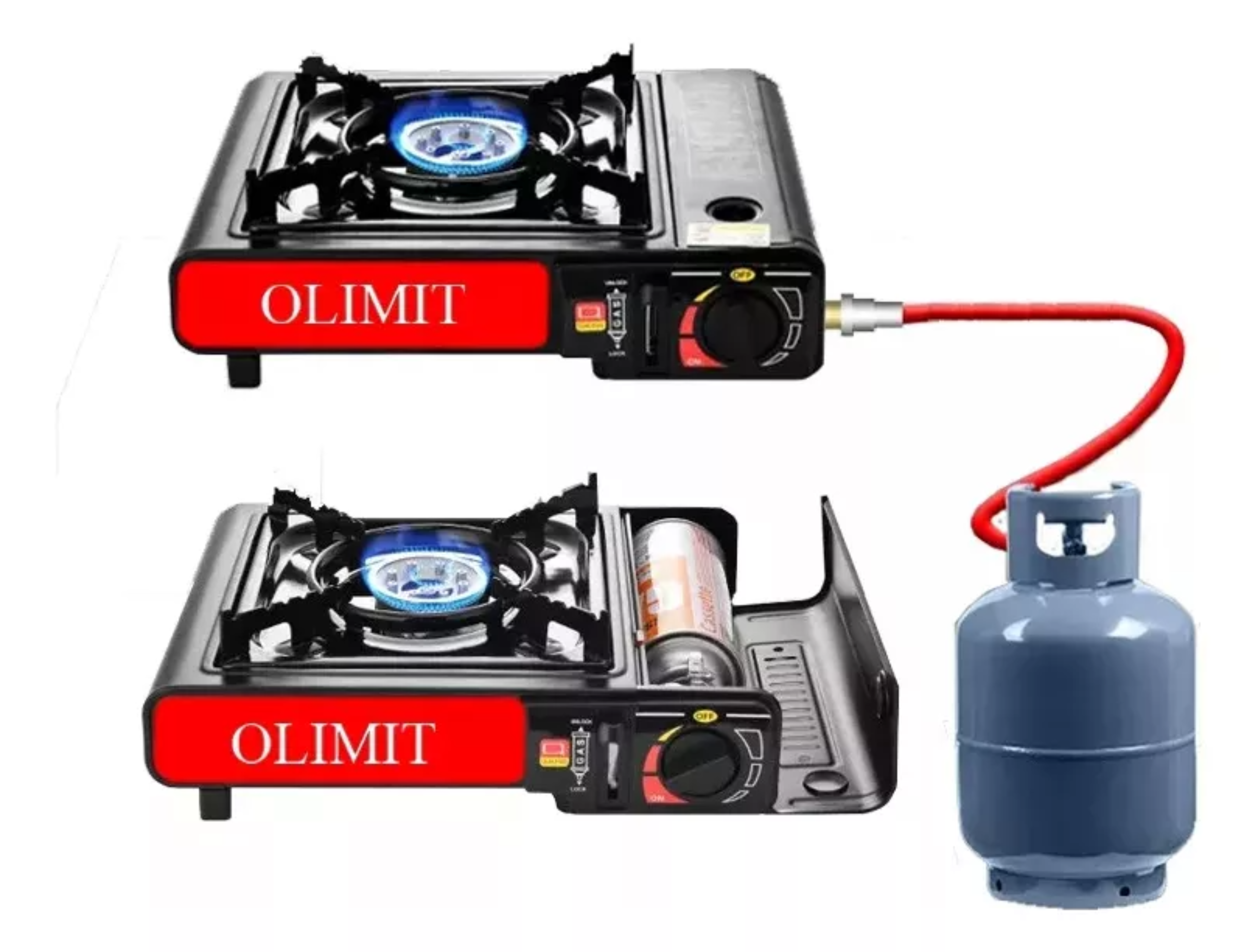 Para Acampar Calentador De Camping Gas Butano Multifuncional By Olimit, Estufa, Estufa De Gas Para Acampar, Acampar, Con Estuche Sin Gas.