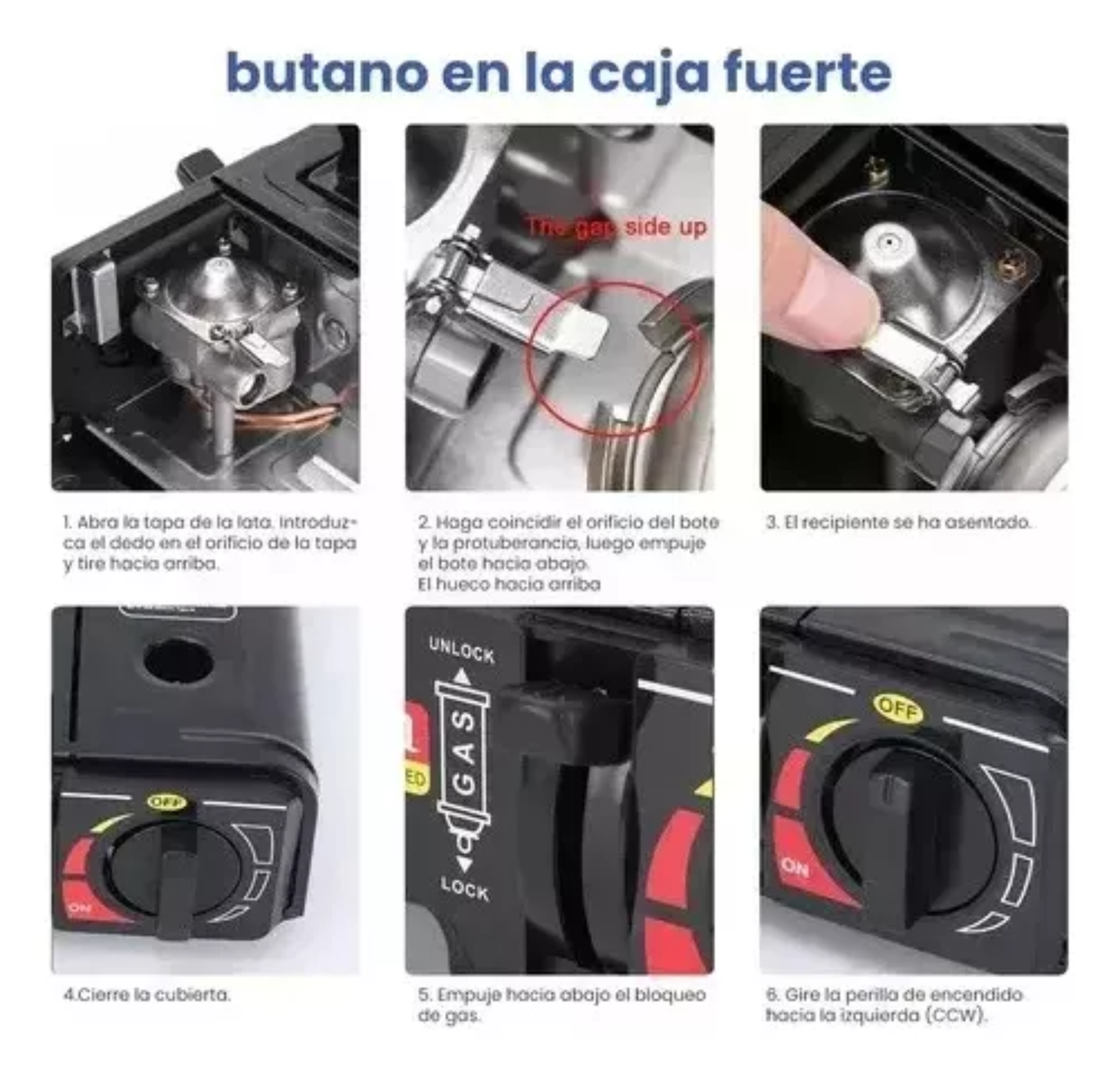 Para Acampar Calentador De Camping Gas Butano Multifuncional By Olimit, Estufa, Estufa De Gas Para Acampar, Acampar, Con Estuche Sin Gas.