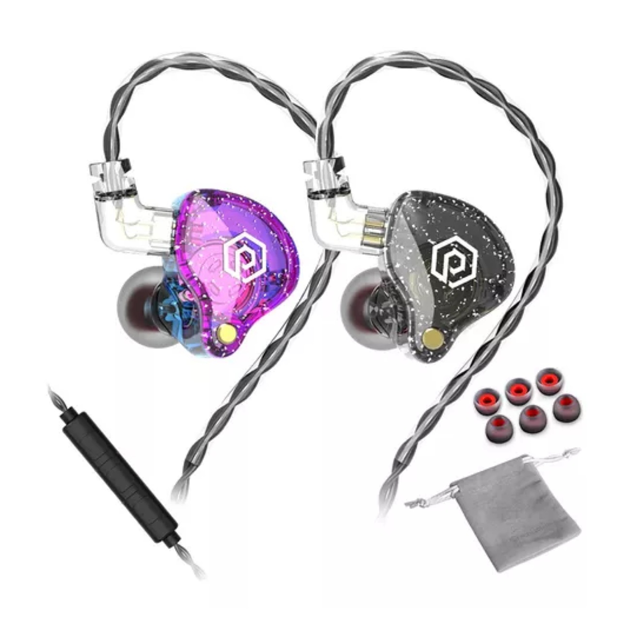 Audífonos in-ear gamer Popcorn BASS X8 PRO violeta