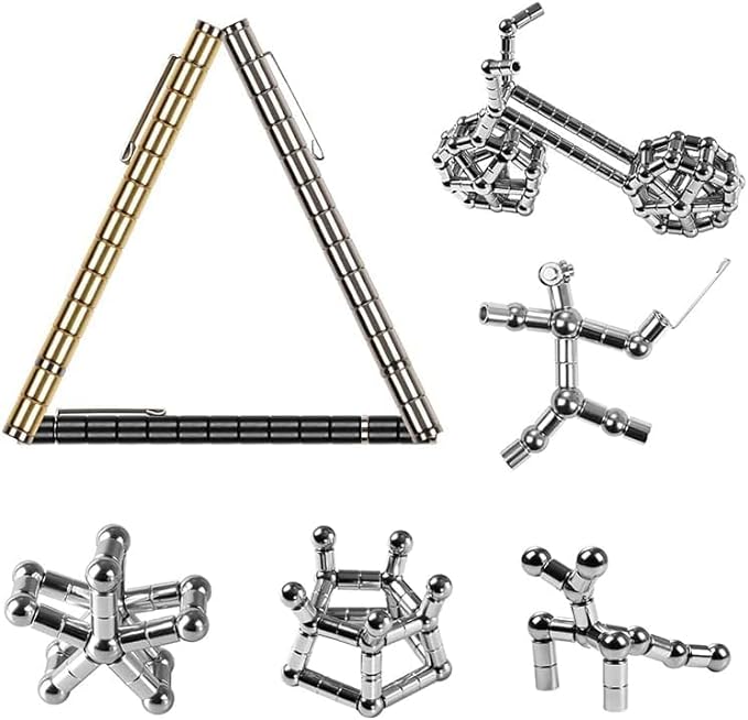 A Bolígrafo de juguete multifuncional, bolígrafo de metal que reduce el estrés, bolígrafo de escritura deformable multifuncional, juguete artilugio para aliviar el estrés, regalo para niños o amigos.