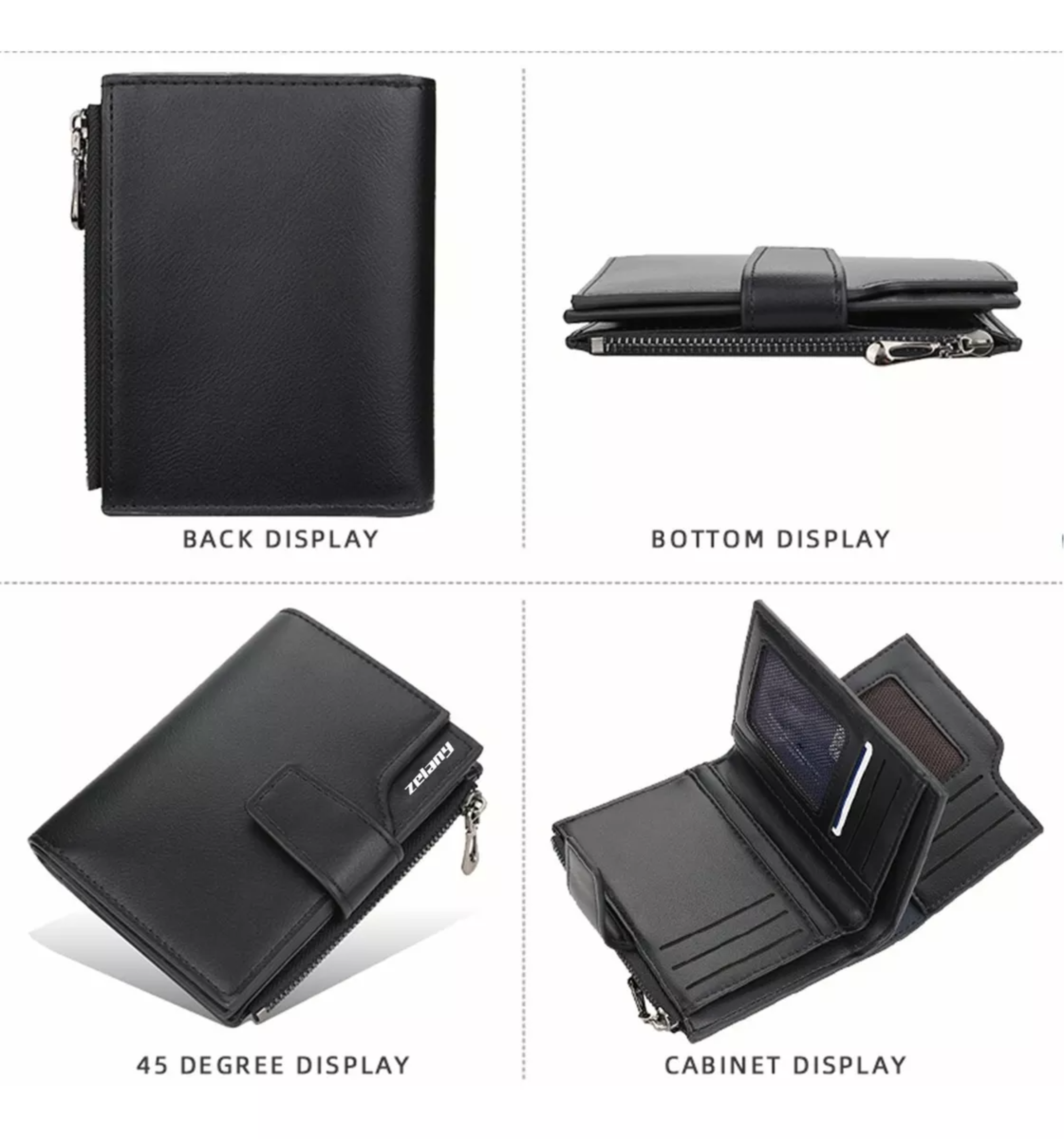 Juvenil Y Excelente Cartera, Monedero De Dama,multifunción.