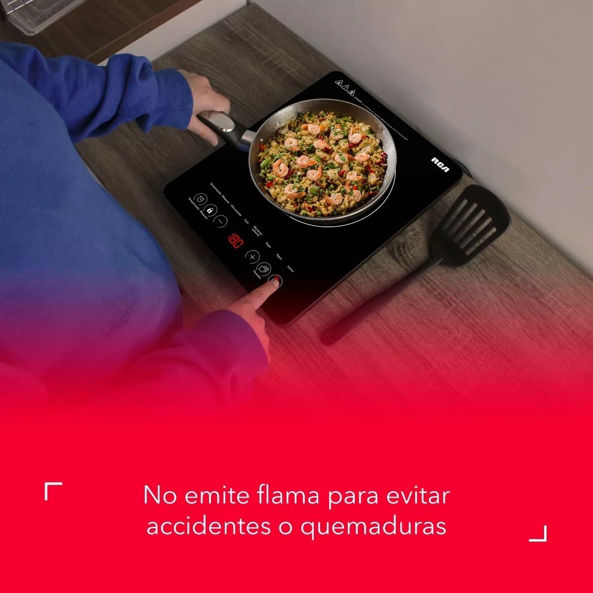 Rca Parrilla De Inducción Eléctrica Rc-12a3 Cocina Color Negro