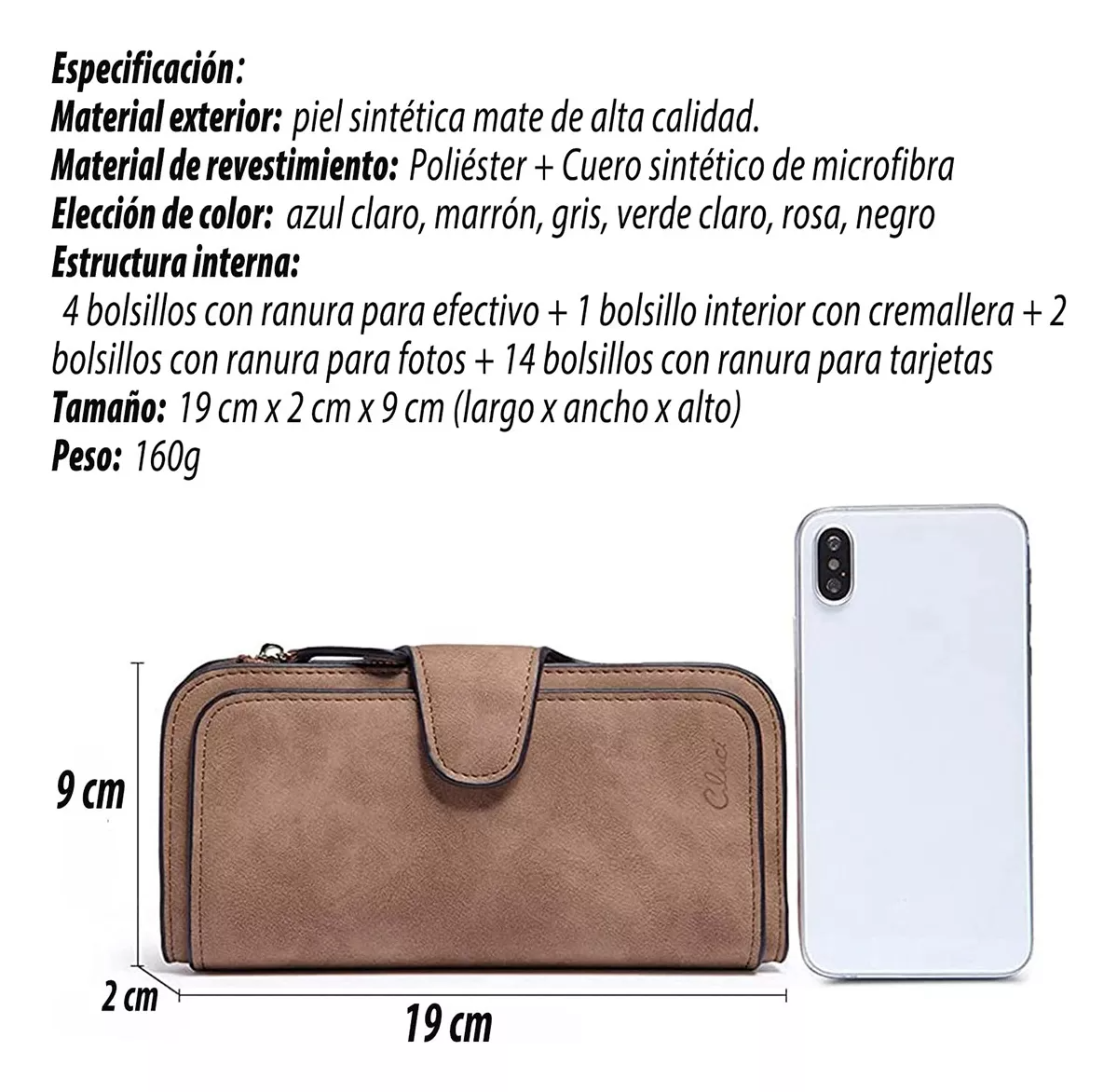 Juvenil Y Excelente Cartera Con Monedero Para Mujer Dama.
