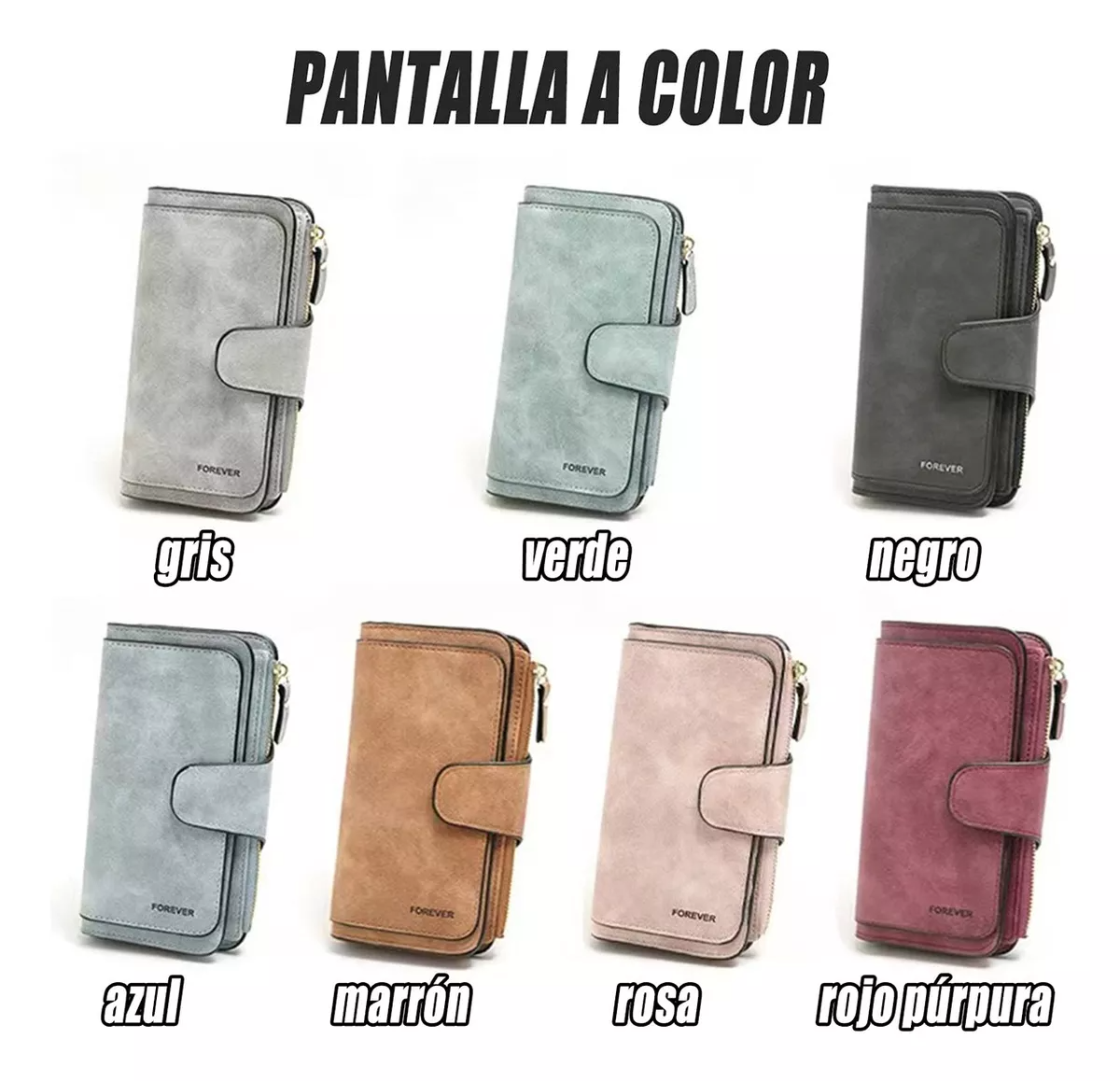 Juvenil Y Excelente Cartera Con Monedero Para Mujer Dama.