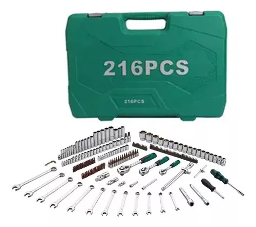 Juego De Llaves Autocle Con Estuche, 216 Piezas