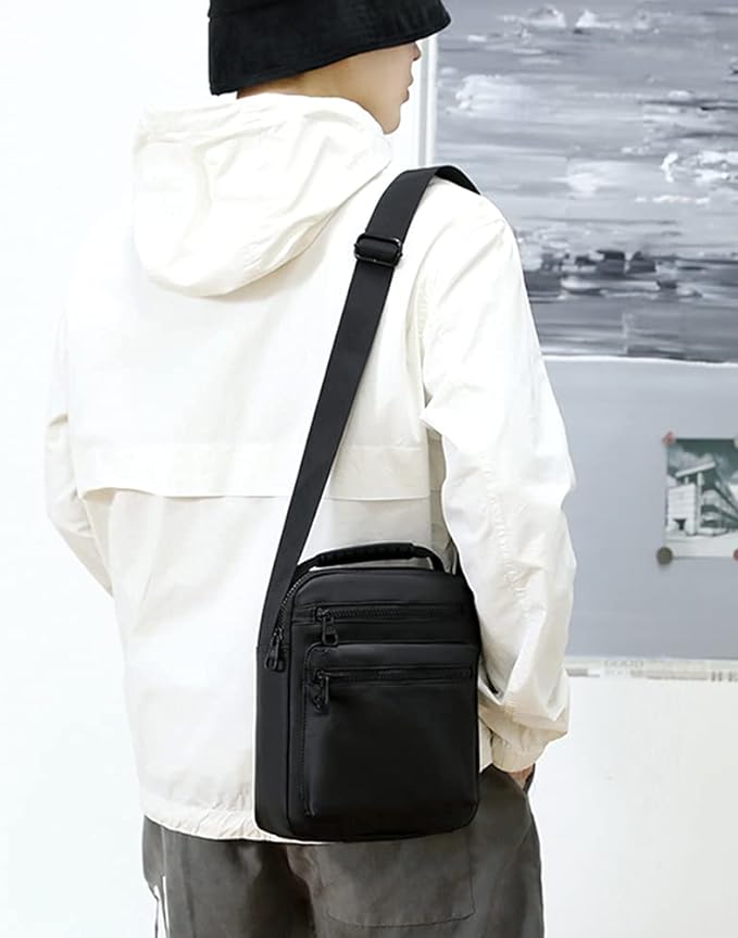 A CHIFEI Bolso Hombro Negocio Viaje Bolsa Casual Mano Cruzada Laptop Mensajero Hombre.