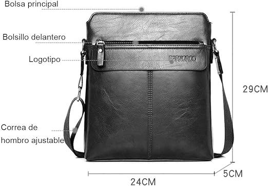 A Bolso de Mano de Cuero para Hombres, Bolsos de hombres, Maleta Para Oficina,Bolsos de hombro vintage para hombre, Bolso bandolera de lona para uso multiusos.