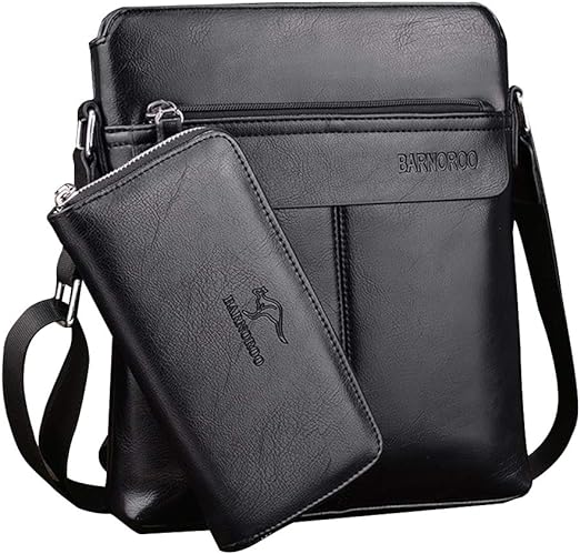 A Bolso de Mano de Cuero para Hombres, Bolsos de hombres, Maleta Para Oficina,Bolsos de hombro vintage para hombre, Bolso bandolera de lona para uso multiusos.