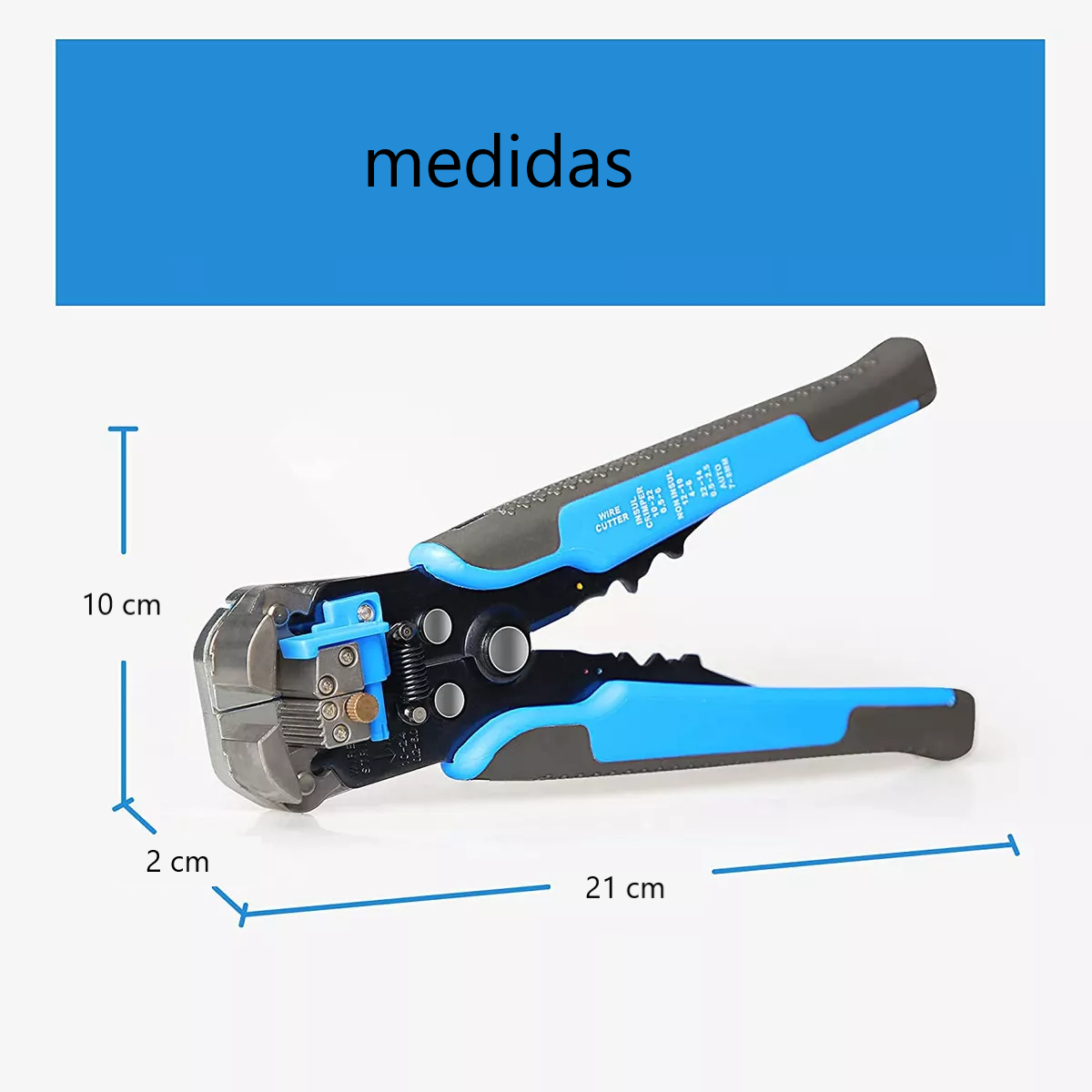 Pinza Pela Cable Automática Pinzas Cortadoras Cable 5 Y 1 Azul/Gris 