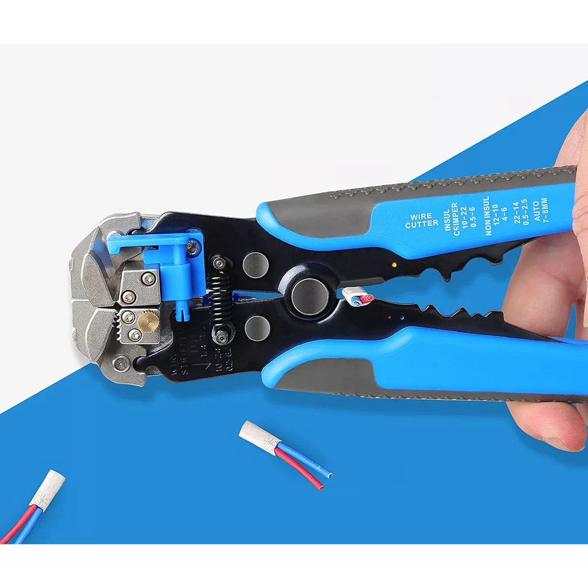 Pinza Pela Cable Automática Pinzas Cortadoras Cable 5 Y 1 Azul/Gris 