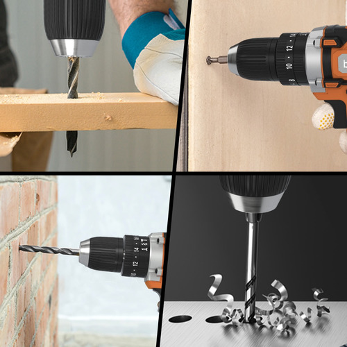 Taladro Atornillador De Impacto Inalámbrico De 1450rpm
