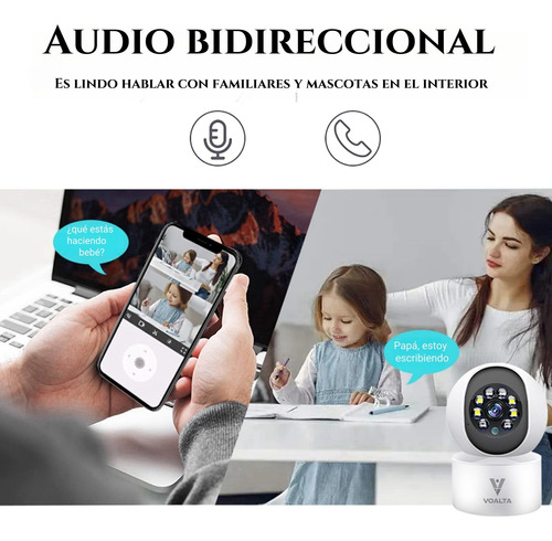 Cámara De Seguridad Wifi Smart Con 5mp Visión Nocturna