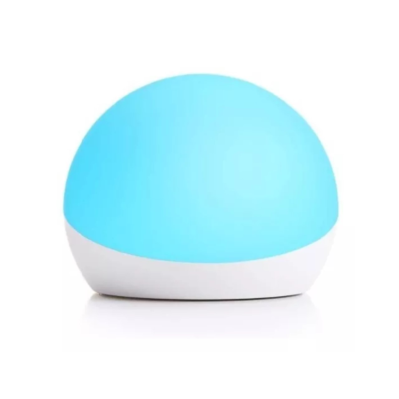 Lámpara inteligente multicolor Amazon Echo Glow blanco.