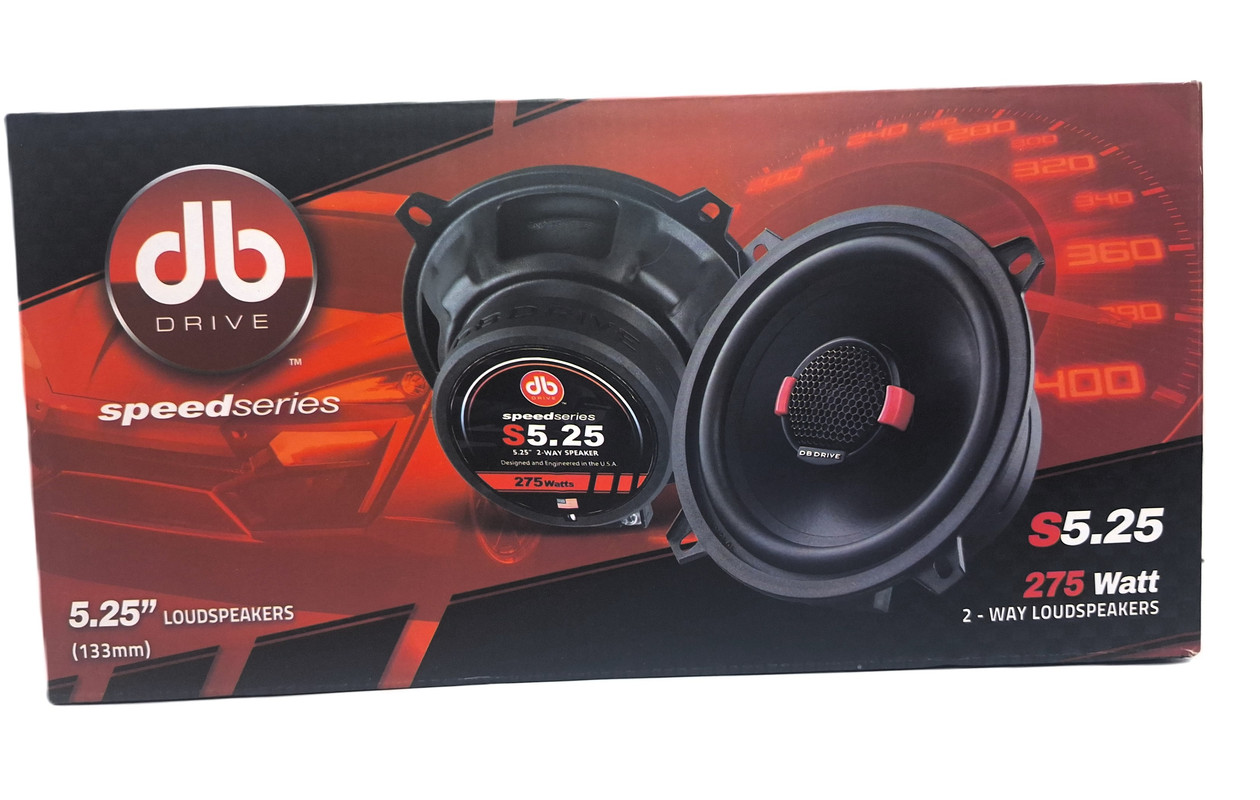 Bocinas Coaxiales DB Drive S5.25 55W RMS 5.25 Pulgadas 2 Vías.