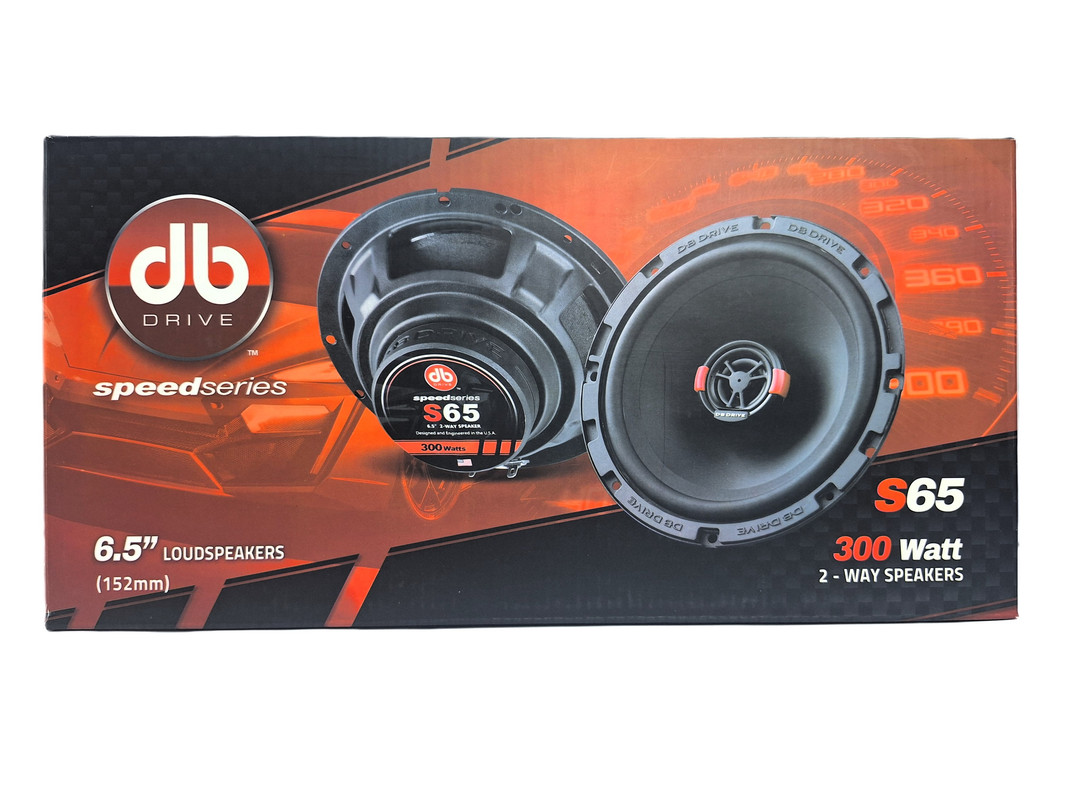 Bocinas Coaxiales DB Drive S65 65W RMS 6.5 Pulgadas 2 Vías.