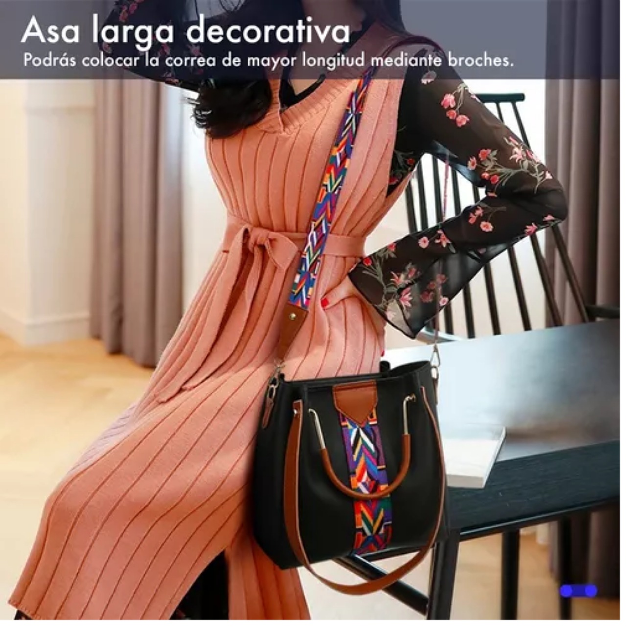 Black Mamut Set 4 Bolsas Plus de cuero PU Mujer Adultos Verde oscuro