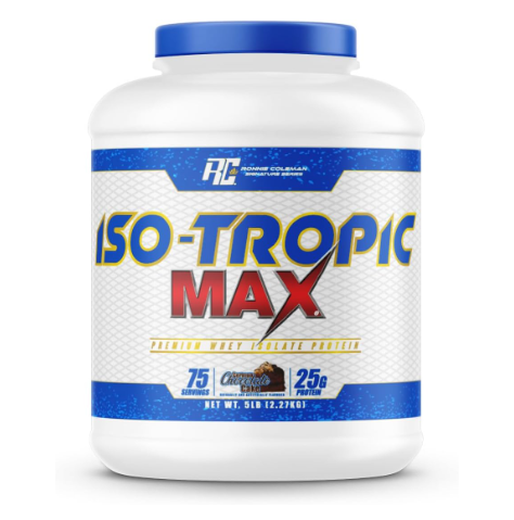 Proteina Iso-Tropic Max Ronnie Coleman (75 Serv) Pastel de Chocolate.