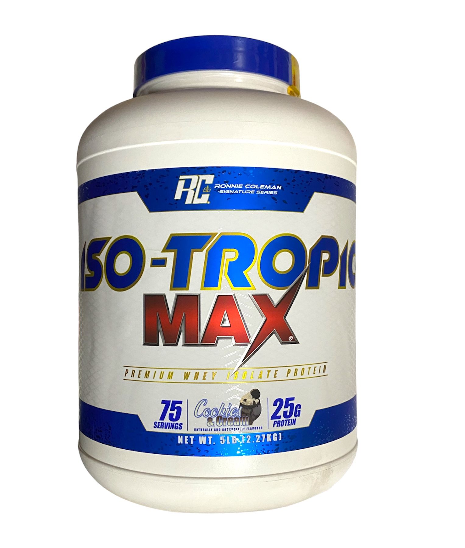 Proteina Iso-Tropic Max Ronnie Coleman (75 Serv)  Galleta con Crema.