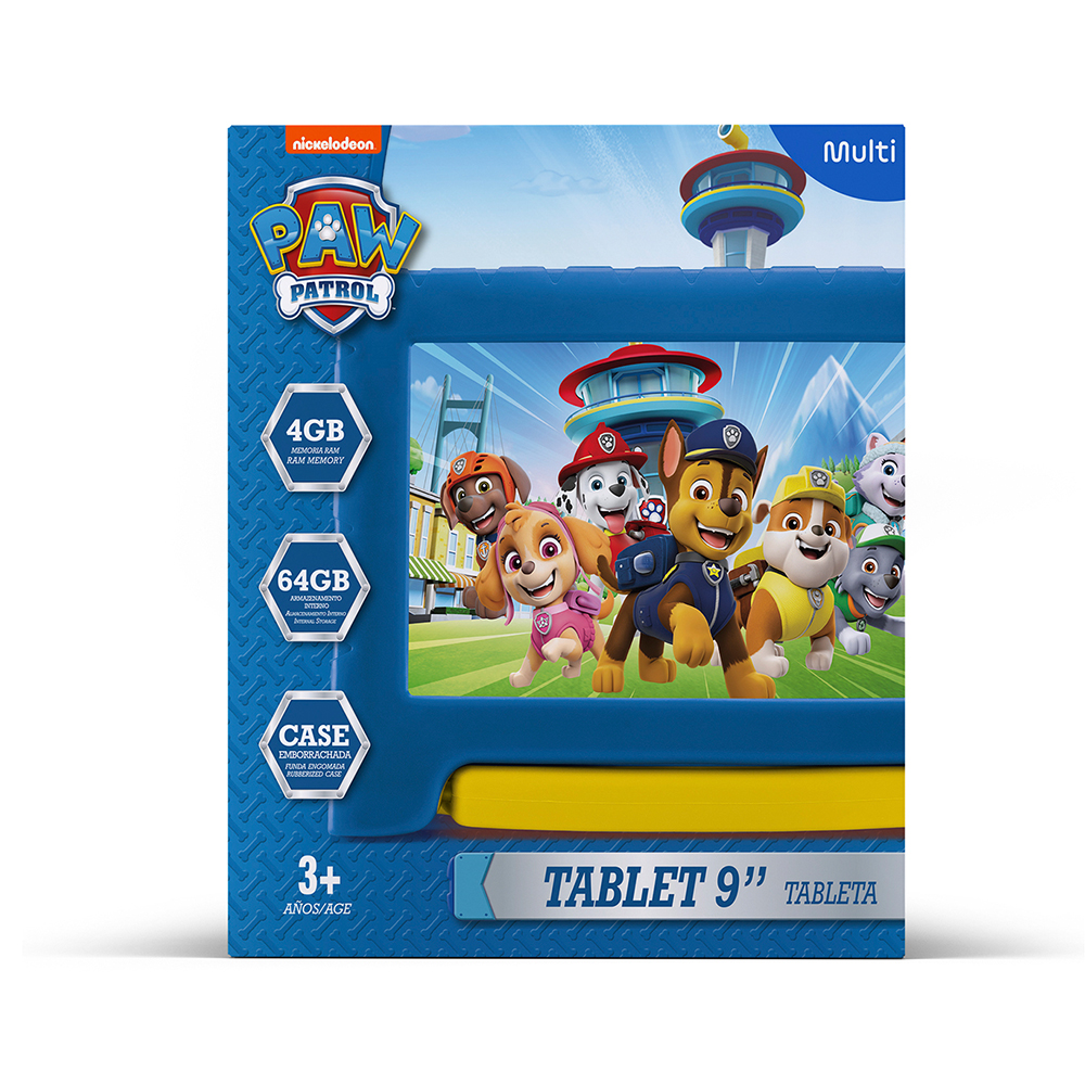 Tablet para Niños Paw Patrol Multi 9" 64gb .