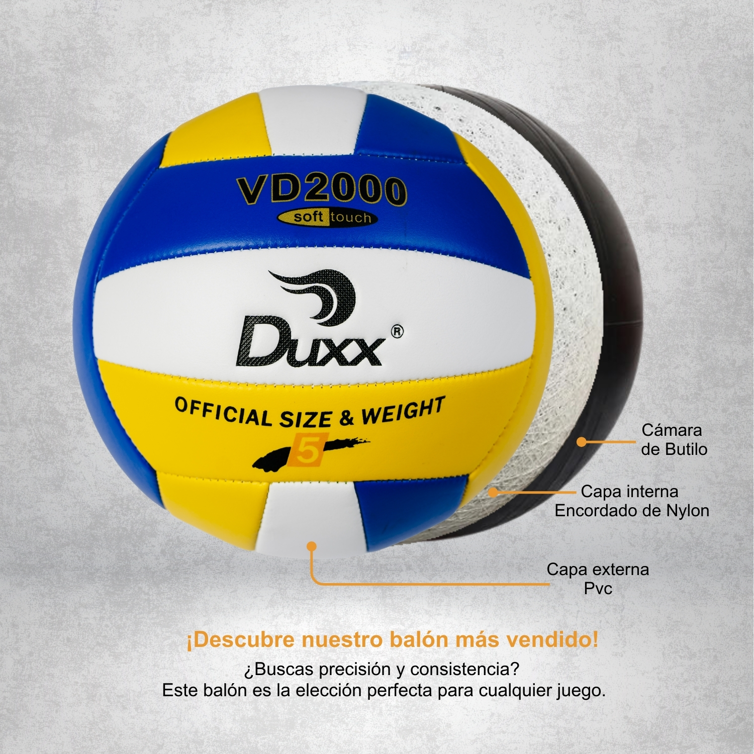 Duxx Balón Voley Ball PVC #5 
