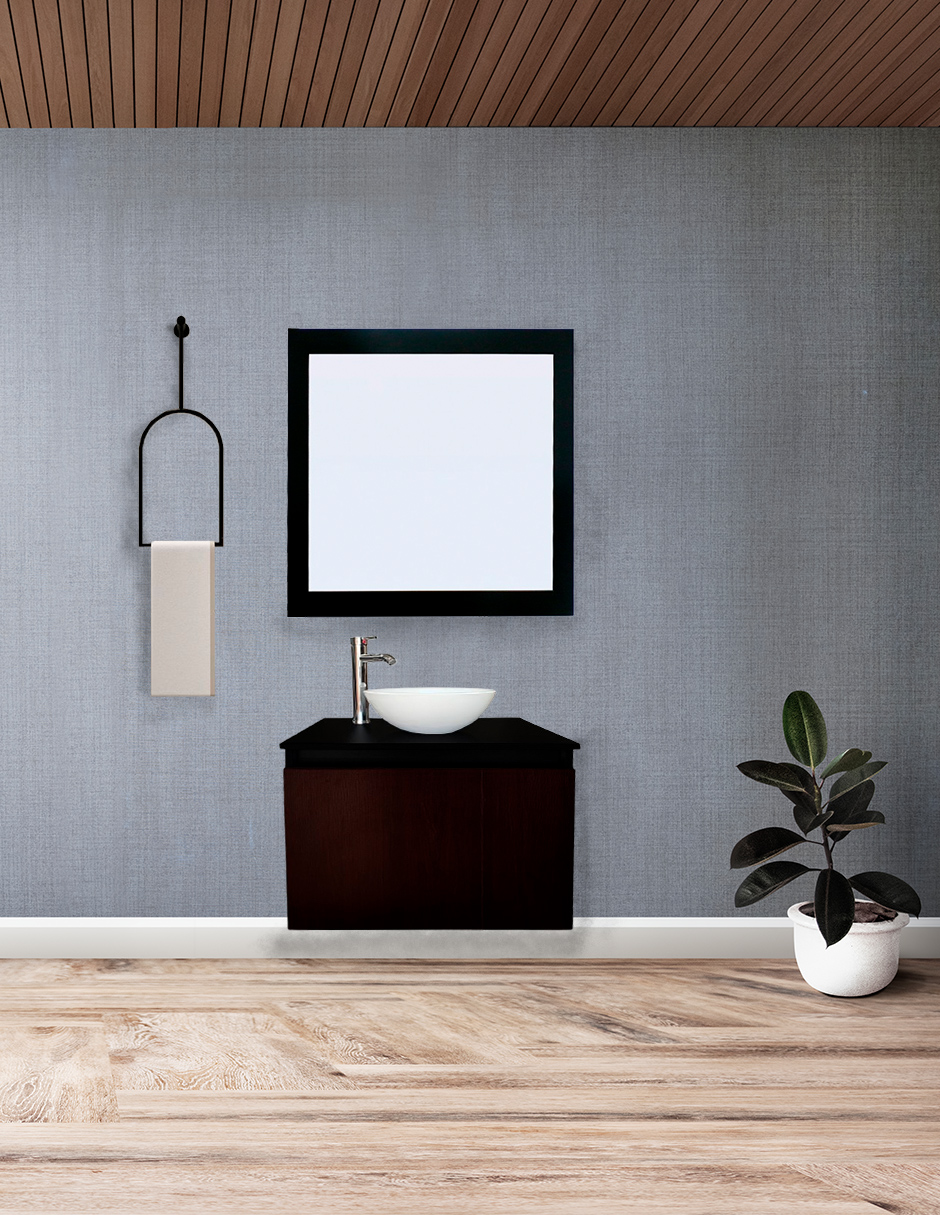 Gabinete Para Baño Con Ovalin Y Espejo Decorativo Decomobil