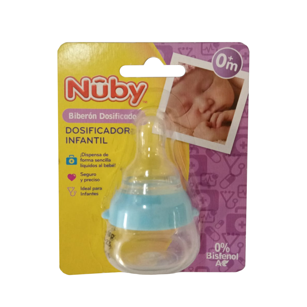 Biberón Dosificador De Medicinas Nuby Azul.