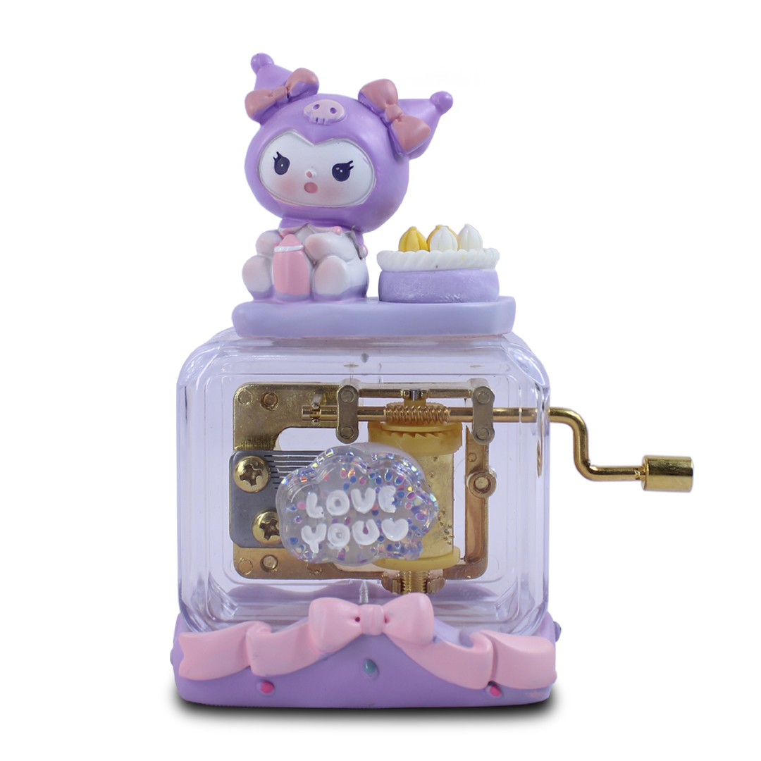  Cajita Musical Kuromi Caja Mecanica De Música Estilo Retro.