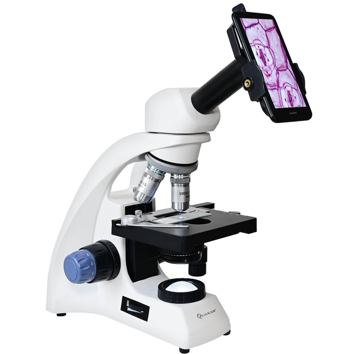 Microscopio Quasar Science Qm13 1000x Con Adaptador Smartphone.