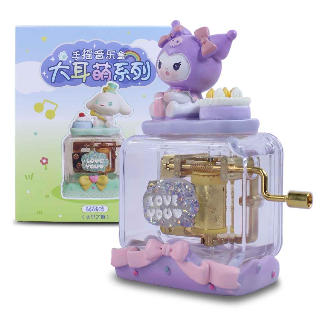  Cajita Musical Kuromi Caja Mecanica De Música Estilo Retro.