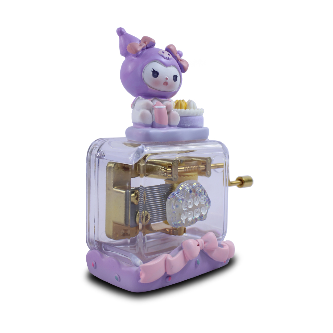  Cajita Musical Kuromi Caja Mecanica De Música Estilo Retro.
