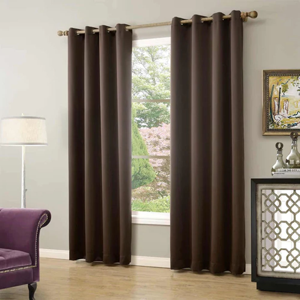Cortinas Blackout para bloquear luz y ruido Chocolate Kyuden Home.