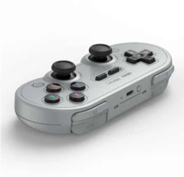 Control Joystick Inalámbrico 8bitdo Sn30 Pro G Classic Gris.