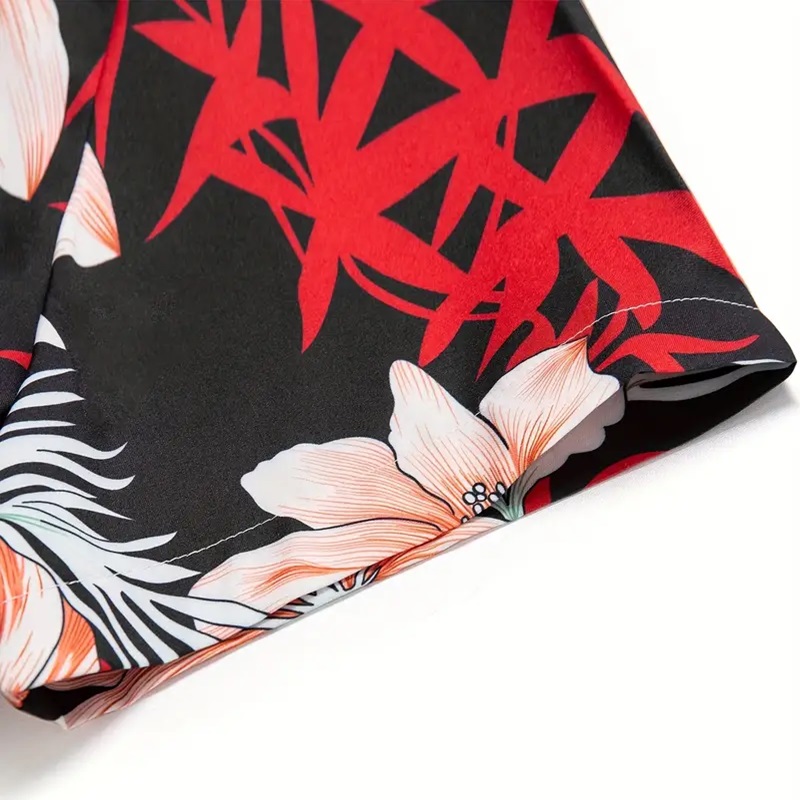 Camisa Manga Corta Con Estampado Flores.