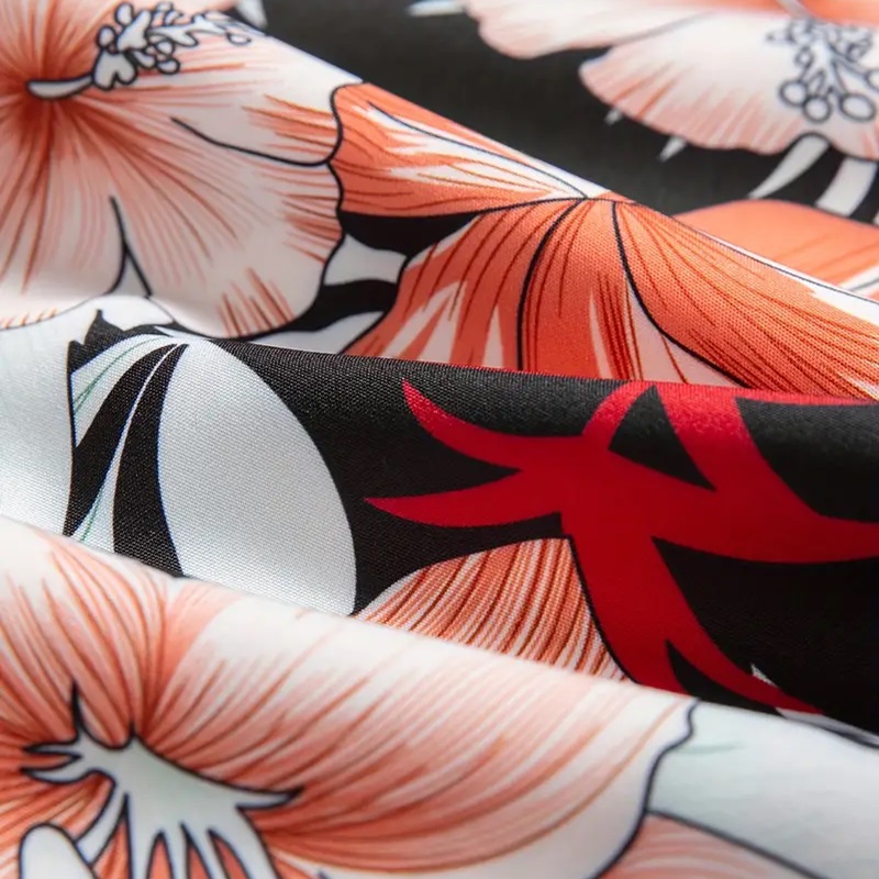 Camisa Manga Corta Con Estampado Flores.